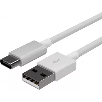 FLEXLINE FL31-13043 USB-A į USB-C įkrovimo ir sinchronizavimo kabelis, 2.0, ABS, baltas, 2 m