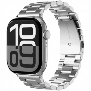 VONMÄHLEN Link Bracelet 2 apyrankė Apple Watch 44/45/46/49mm, nerūdijantis plienas, sidabrinė