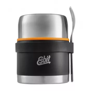 Esbit Classic terminė 0,5 l su stalo įrankių rinkiniu – juoda