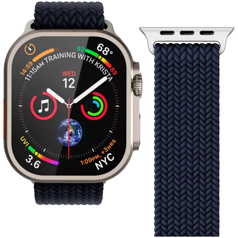 VONMÄHLEN austas loop laikrodis Apple Watch 40/41/42mm, tamsiai mėlynas