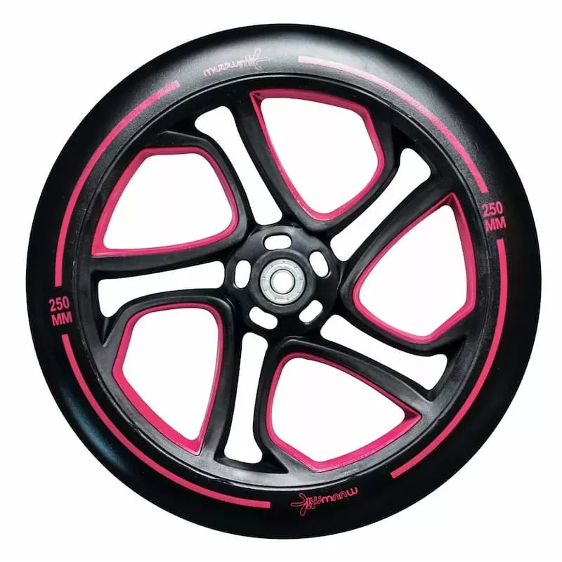 MUUWMI Aluminium Scooter PRO riedutis 250/215 mm raudonas