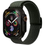 VONMÄHLEN Woven Loop Apple Watch 44/45/46/49mm, Olive Black
