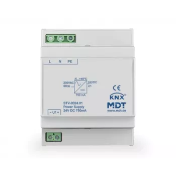MDT STV-0024.01 magistrinio maitinimo šaltinis 4TE DIN bėgiui 24V DC 750mA