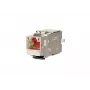 METZ CONNECT C6Amodul K 180° 25G Keystone lizdas, ekranuotas, Cat.6A, 25 Gigabit Ethernet, IDC be įrankių, cinko lydinio, GHMT sertifikuotas 130B21-25-E