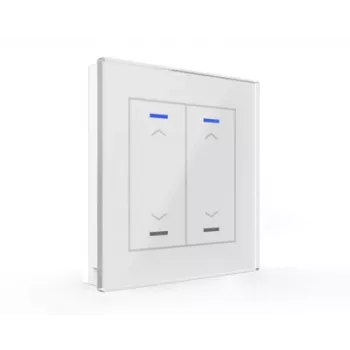 MDT BE-GTL20W.A1 Stiklinis mygtukas II Light 2-jų funkcijų RGB-W baltas žaliuzių/roletų valdymui