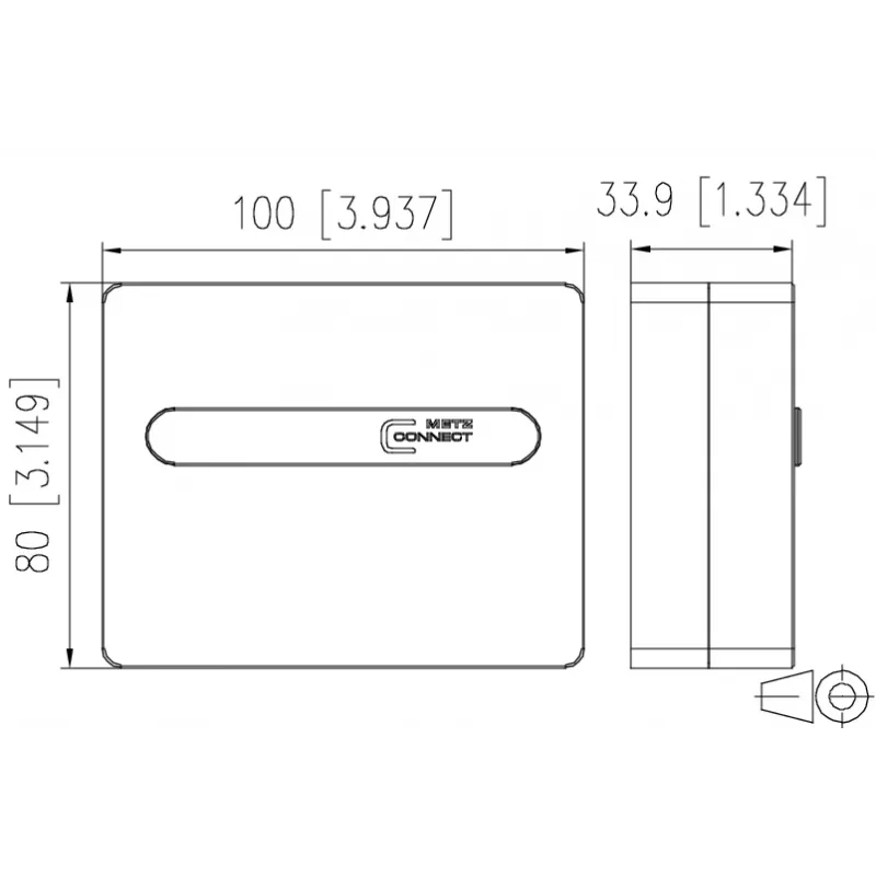 METZ BTR NETCOM OpDAT ADT tuščia adapterio plokštė 4x SC Simplex / 2x LC Duplex, grynai balta 1501100000HC