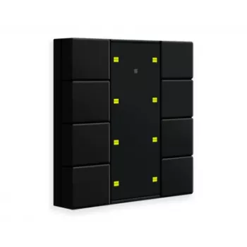 MDT BE-TA55P806.02 Push Button Plus 55 8-gubų jutiklinis mygtukas su ekranu, matinis juodas