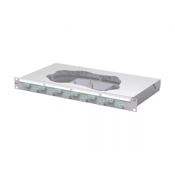 METZ CONNECT Splice Patch Panel 12xSC Duplex OM3, 1U, šviesiai pilkas 150455BA12-F