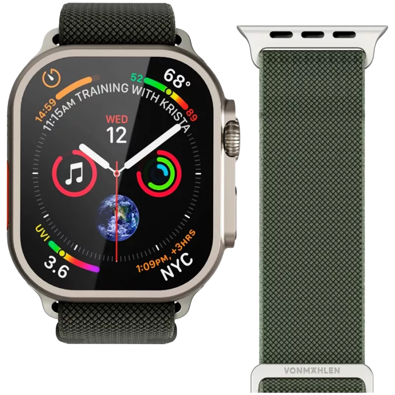 VONMÄHLEN Classic Nylon Loop 44, 45, 46, 49mm One Size, alyvuogių