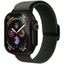 VONMÄHLEN Woven Loop, skirta Apple Watch 40/41/42mm, Olive Black
