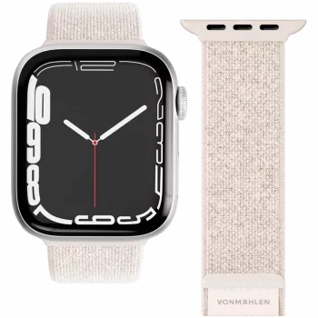 VONMÄHLEN Fitness Loop 2 išmaniojo laikrodžio apyrankė Apple Watch 44/45/46/49mm, kreminės spalvos