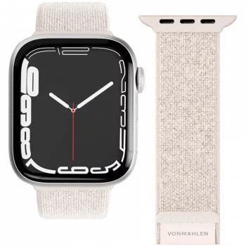 VONMÄHLEN Fitness Loop 2 išmaniojo laikrodžio apyrankė Apple Watch 40/41/42mm, kreminės spalvos