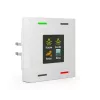 MDT BE-TAS63T4.01 KNX Smart 63 stiklinis mygtukas 4-ių zonų su spalvotu ekranu ir temperatūros jutikliu, studio white glossy