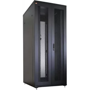 IT-BUDGET 19 inch Server Rack SRK komplektas 42U 800x1000 mm perforuotos dvigubos priekinės ir galinės durelės 4 aktyvūs ventiliatoriai PDU lentynos surinktas juodas 99ITB19SRK42810DTSM