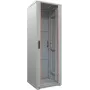 IT-BUDGET 19 inch Tinklo spintelė SRK - 38U - 600x800 mm - Stiklinės/Vientisos durys - Surinkta - Šviesiai pilka 99ITB19SRK3868GGNM