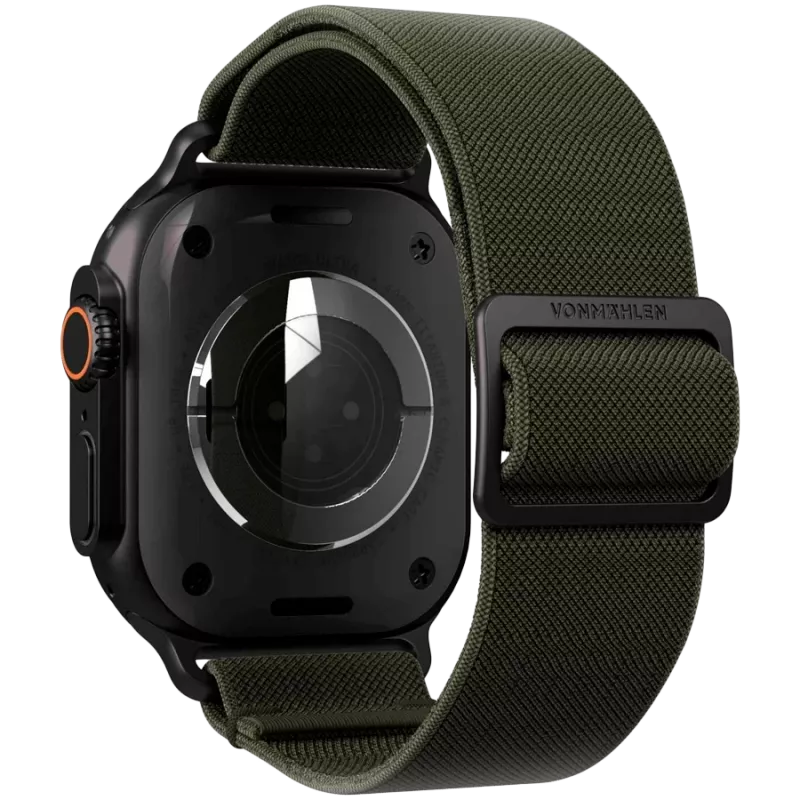 VONMÄHLEN Classic Nylon Loop 40, 41, 42mm Vienas dydis, Alyvuogių juoda