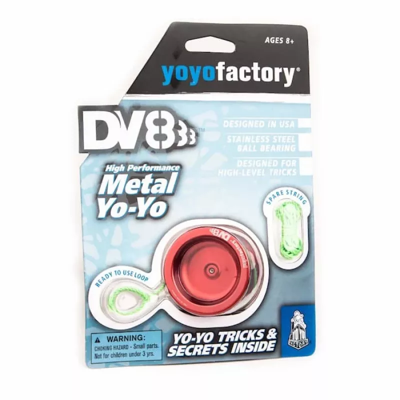 YoYoFactory DV888 metalinis jojo raudonas