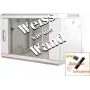 IT-BUDGET 19 inch Tinklo spintelė SWA - 4U - WxD 570x450 mm - Stiklinės durelės - Nuimami šonai - Sieninis ir grindinis montavimas - Priedų rinkinys - Gryna balta (90ITB19WS4645GW)