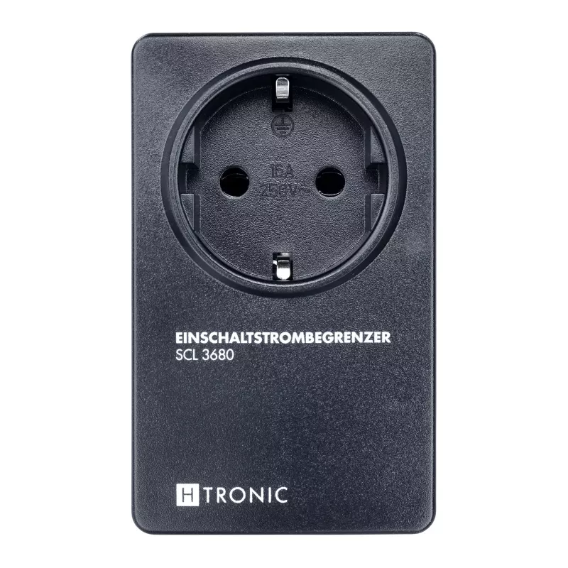 H-Tronic 1114730 Įjungimo srovės ribotuvas SCL 3680 IP20, 16 A, 3680 W, Schuko kištukinis, juodas