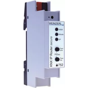 Weinzierl KNX IP Router 752 secure, KNX IP maršrutizatorius / IP sąsaja, 1 TE, 18 mm, 5249
