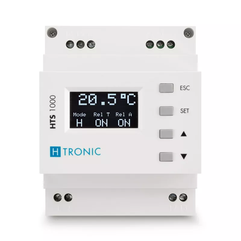 H-TRONIC HTS 1000 DIN bėgio temperatūros jungiklis -99°C iki +850°C 1114690