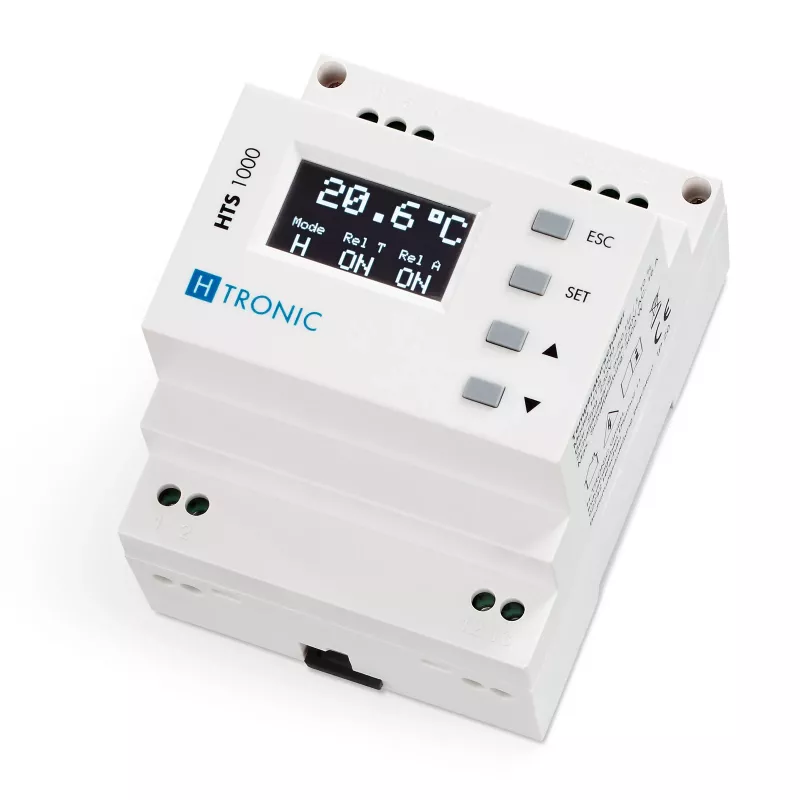 H-TRONIC HTS 1000 DIN bėgio temperatūros jungiklis -99°C iki +850°C 1114690