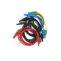 HT INSTRUMENTS KIT TLS-5 saugos matavimo laidų rinkinys, 5 laidai, 2 m, 4 mm izoliuoti bananų kištukai, CAT IV 600V / CAT III 1000V, 16 A, silikonas, raudona/juoda/mėlyna/žalia/geltona 2008250