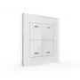MDT BE-GTL40W.01 Glass Switch II Light 4-jų jutiklių stiklo jungiklis, baltas