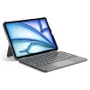 DIGISTOR HK Inateck KB04122 klaviatūros dėklas su jutiklių kilimėliu iPad 11 inch A16 / Air M3-M2 / Pro, nuimama, apšviesta, QWERTZ vokiška išdėstymas, grafito pilka