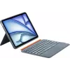 DIGISTOR HK Inateck KB04122 klaviatūros dėklas su jutiklių kilimėliu iPad 11 inch A16 / Air M3-M2 / Pro, nuimama, apšviesta, QWERTZ vokiška išdėstymas, grafito pilka
