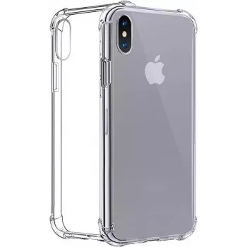 CYOO keturių kampų silikoninis dėklas Apple iPhone XS Max - permatomas