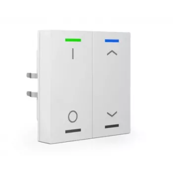 MDT technologies Taster Light 63 2-fach RGBW jutiklinis mygtukas, Studio White, Smooth BE-TAL6302.D1