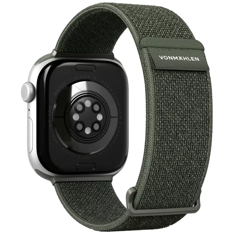 VONMÄHLEN Fitness Loop 2 apyrankė 40, 41, 42mm One Size, alyvuogių spalvos