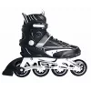 MUUWMI AU 442 Inline pačiūžos, 42 EU dydis, juodos/baltos, ABEC 7 guoliai, 80 mm ratai, aliuminio rėmas