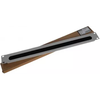IT-BUDGET 19 inch kabelių praėjimo skydas su šepečių juosta, 1U, 415x20 mm anga, šviesiai pilkas 90ITBKDFPB1HEG