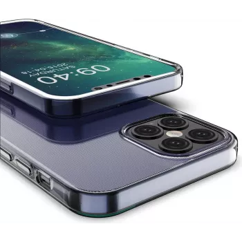 CYOO itin plonas silikoninis dėklas Apple iPhone 12 Pro Max 6,7 colio – juodas (CY121998)
