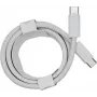 PowerRay USB-C į USB-C 240W nailono pinto kabelis, 2 m, baltas, didmeninė pakuotė 4260357351163
