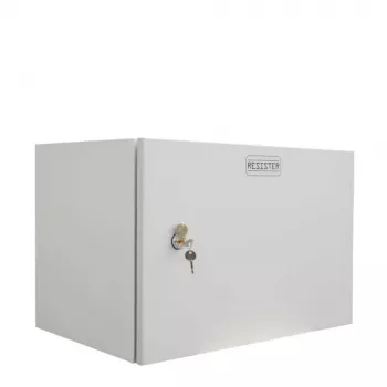 IT-BUDGET 19 inch sieninis tinklo spintelė Easy - vientisos plieno lakštinės durelės - 6U - W 600 x D 400 mm - lakštinis plienas - šviesiai pilka (90RR19CWV664MG)