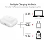 CY122590 pakaitinis įkrovimo dėklas Apple AirPods 3 kartos ausinėms, belaidis ir Lightning įkrovimas, baltas