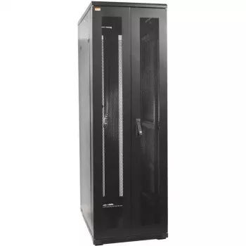 IT-BUDGET 19 inch Tinklo spintelė SRK - 42U - 600x800 mm - Perforuotos dvigubos priekinės ir galinės durys - Surinkta - Juoda 99ITB19SRK4268DTSNM