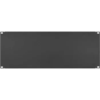 IT-BUDGET 19 inch tuščia panelė / stovo užpildymo panelė - 4U - tvirta metalinė versija - juoda (90ITBBP4HES)
