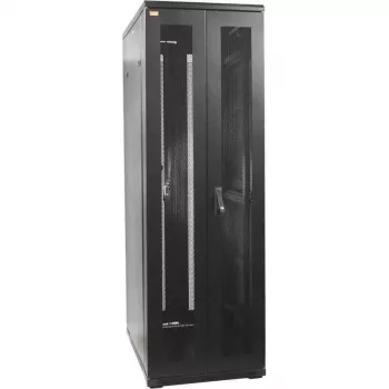IT-BUDGET 19 inch serverio spintos SRK - 42U - 600x1000 mm - perforuotos dvigubos priekinės ir galinės durelės - surinkta - juoda 99ITB19SRK42610DTSNM