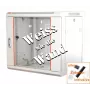 IT-BUDGET 19 colių tinklo spintelė SWA - 12U - 570x600 mm - stiklinės durelės - nuimami šonai - montuojama ant sienos arba grindų - priedų rinkinys - grynai balta (90ITB19WS1266GW)