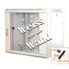 IT-BUDGET 19 colių tinklo spintelė SWA - 12U - 570x600 mm - stiklinės durelės - nuimami šonai - montuojama ant sienos arba grindų - priedų rinkinys - grynai balta (90ITB19WS1266GW)