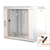 IT-BUDGET 19 colių tinklo spintelė SWA - 12U - 570x600 mm - stiklinės durelės - nuimami šonai - montuojama ant sienos arba grindų - priedų rinkinys - grynai balta (90ITB19WS1266GW)