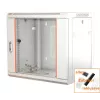 IT-BUDGET 19 colių tinklo spintelė SWA - 12U - 570x600 mm - stiklinės durelės - nuimami šonai - montuojama ant sienos arba grindų - priedų rinkinys - grynai balta (90ITB19WS1266GW)