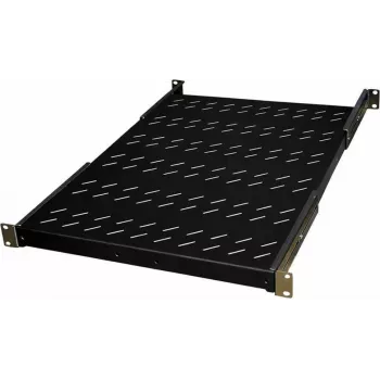 IT-BUDGET 19 inch fiksuota lentyna / įrangos padėklas - 150 kg apkrova - 650 mm gylis - gylio reguliavimo tvirtinimas - juoda (90ITB19FBX650S)