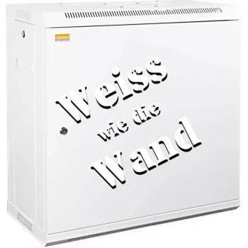 IT-BUDGET 19 inch sieninis tinklo spintelė SWA - 12U - 600x300 mm - vientisos plieno durelės - nuimami šonai - priedų rinkinys - gryna balta (90ITB19WS1263MW)