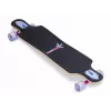 MUUWMI AU 560 kompaktiškas kruizerinis longboardas su LED šviečiančiais ratais, ABEC 7 guoliais, 7 sluoksnių kanadietiško klevo deniu