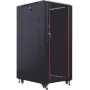 IT-BUDGET 19 colių serverinė spinta SRK - 27U - 800x800 mm - stiklo/plieno durelės - kabelių kanalai - surinkta - juoda (99ITB19SRK2788GSNM)